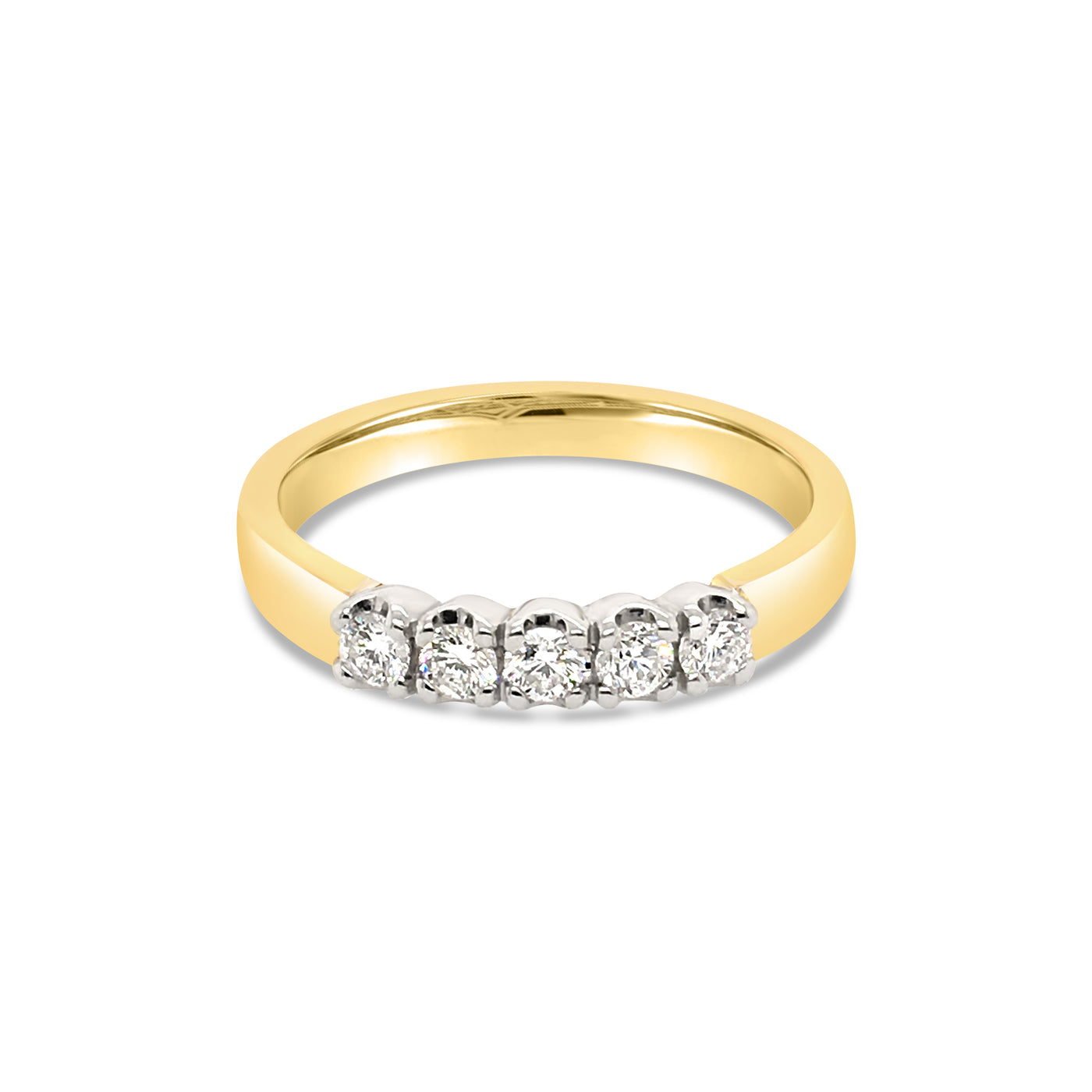 Diamond Eternity Ring in 9ct White & Yellow Gold