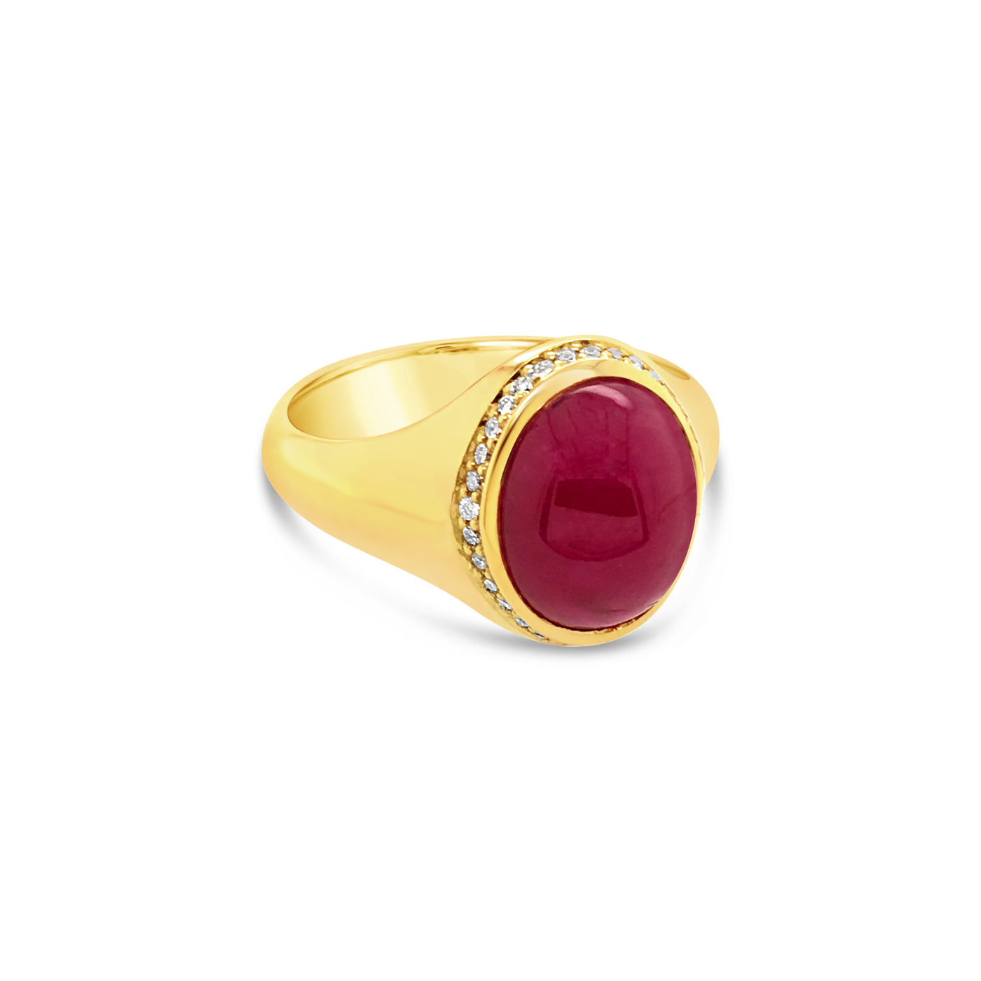 Ruby & Diamonds in 18ct Gold